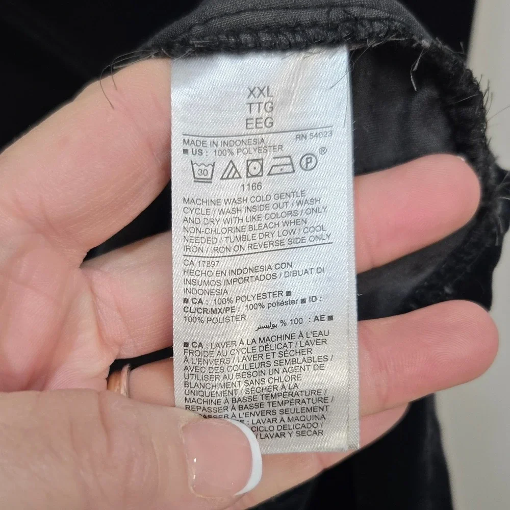 Old Navy‎ Black Velvet Peasant Top Plus Size XXL Poetcore Romantic Whimsigoth